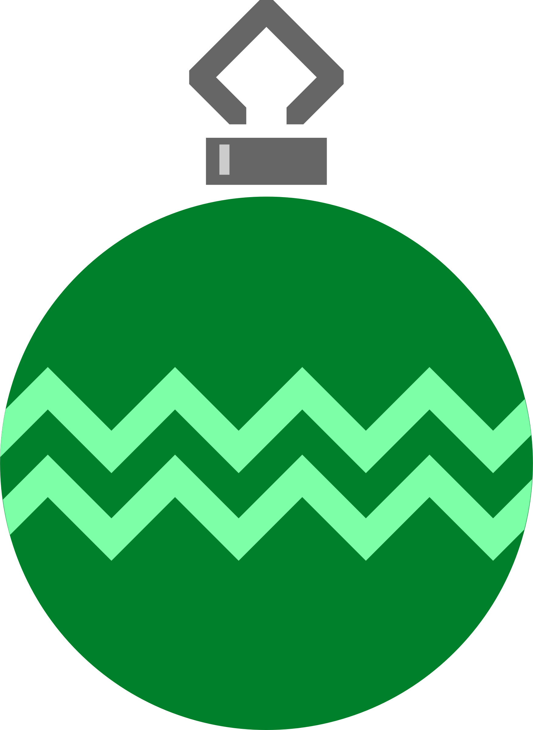 Ornaments Clipart Turquoise - Silhouette Bauble - Png Download (1754x2400), Png Download