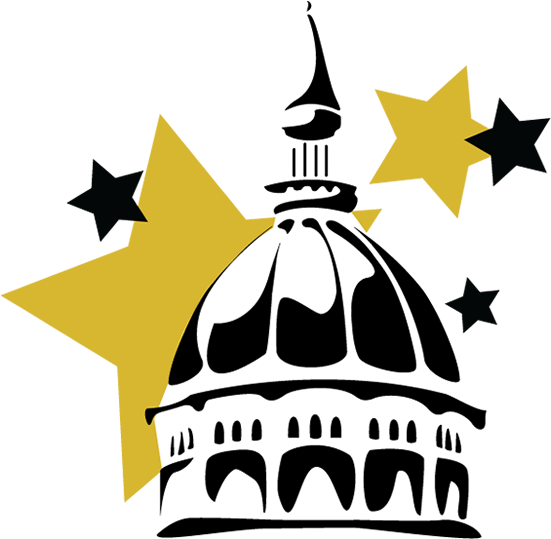 Small Stars Clipart (551x576), Png Download