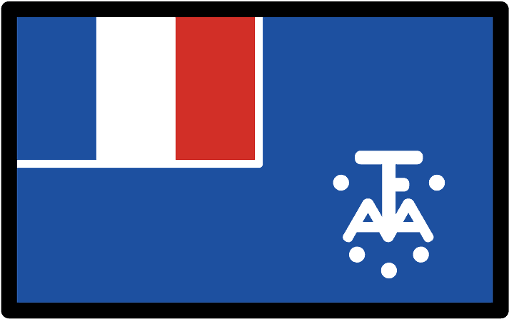French Southern Territories Flag Emoji Clipart - Sign - Png Download (800x800), Png Download