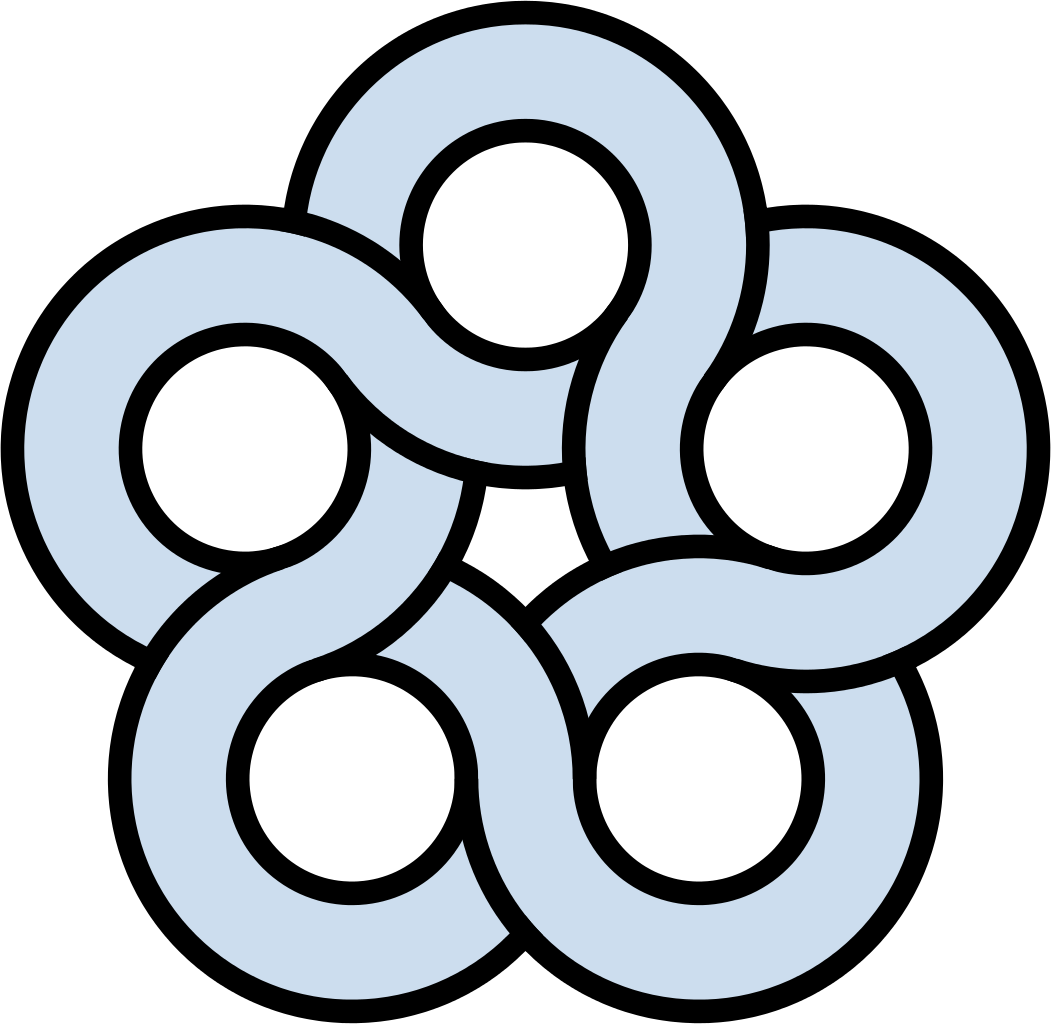 Pentagram Free Pnglogocoloring Pages - Arcs And Circles Design Clipart (1051x1024), Png Download