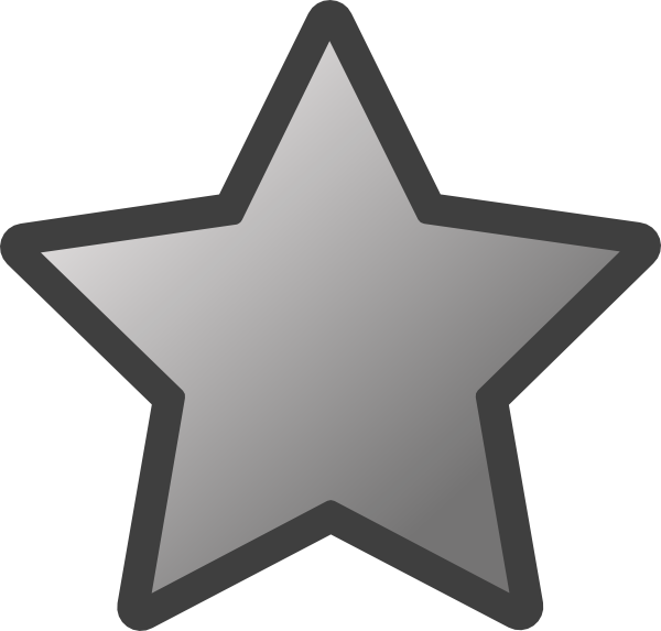 Five Pointed Star Clipart Png Royalty Free Download - Star Clip Art Transparent Png (600x573), Png Download