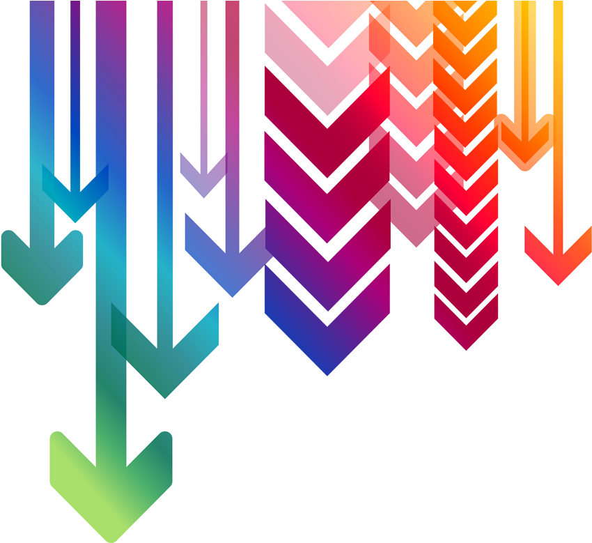 Clipart Arrow Timeline - Colorful Arrows Png Transparent Png (929x1000), Png Download