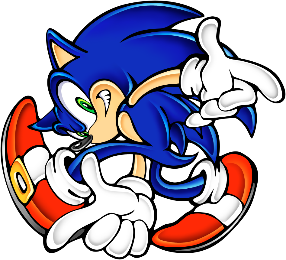 Sonic The Hedgehog Adventure Art Clipart (947x860), Png Download
