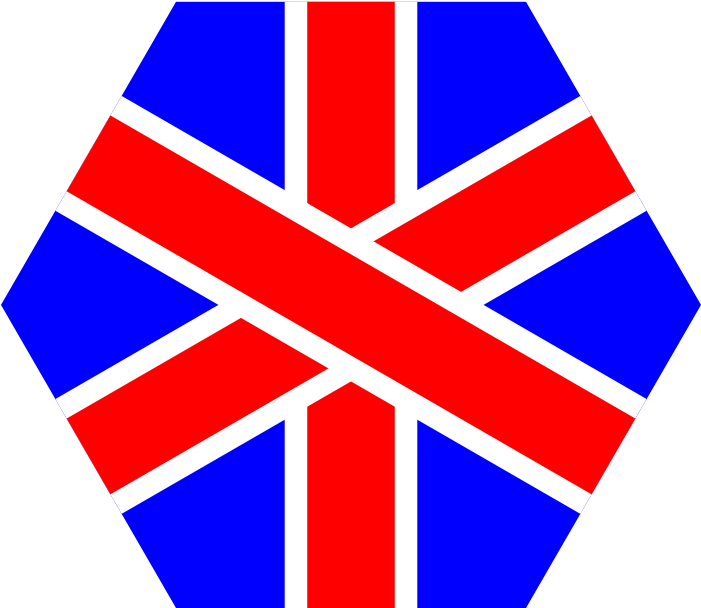 Hexagon Clipart - Transparent Background British Flag Clipart - Png Download (800x800), Png Download
