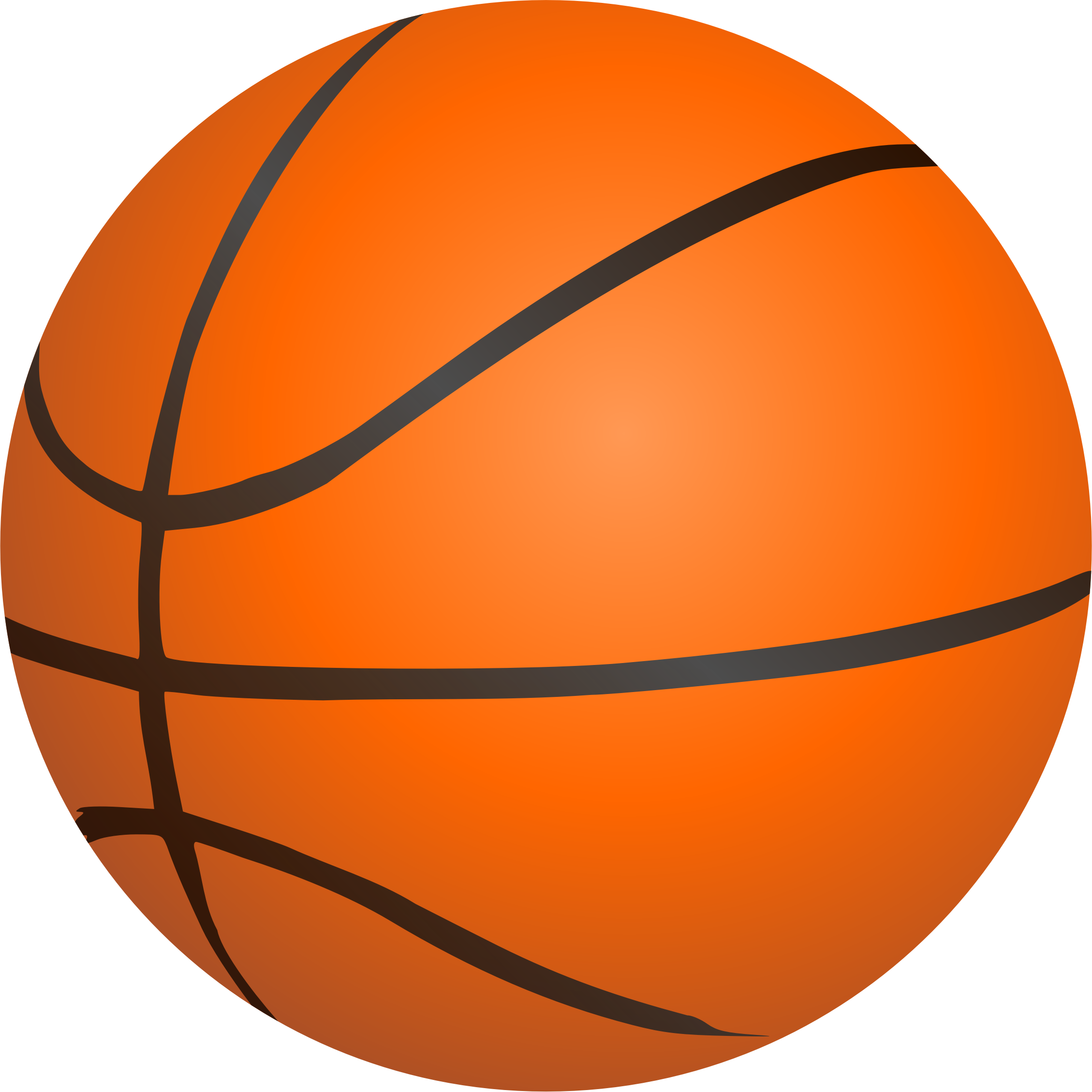 Basketball Nba Ball Game Sport Clip Art - Orange Things Clipart - Png Download (2258x2258), Png Download