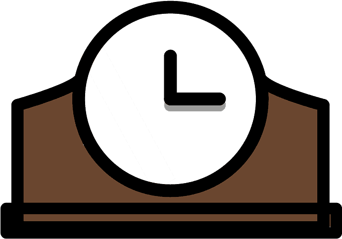 Mantelpiece Clock Emoji Clipart - Png Download (800x800), Png Download