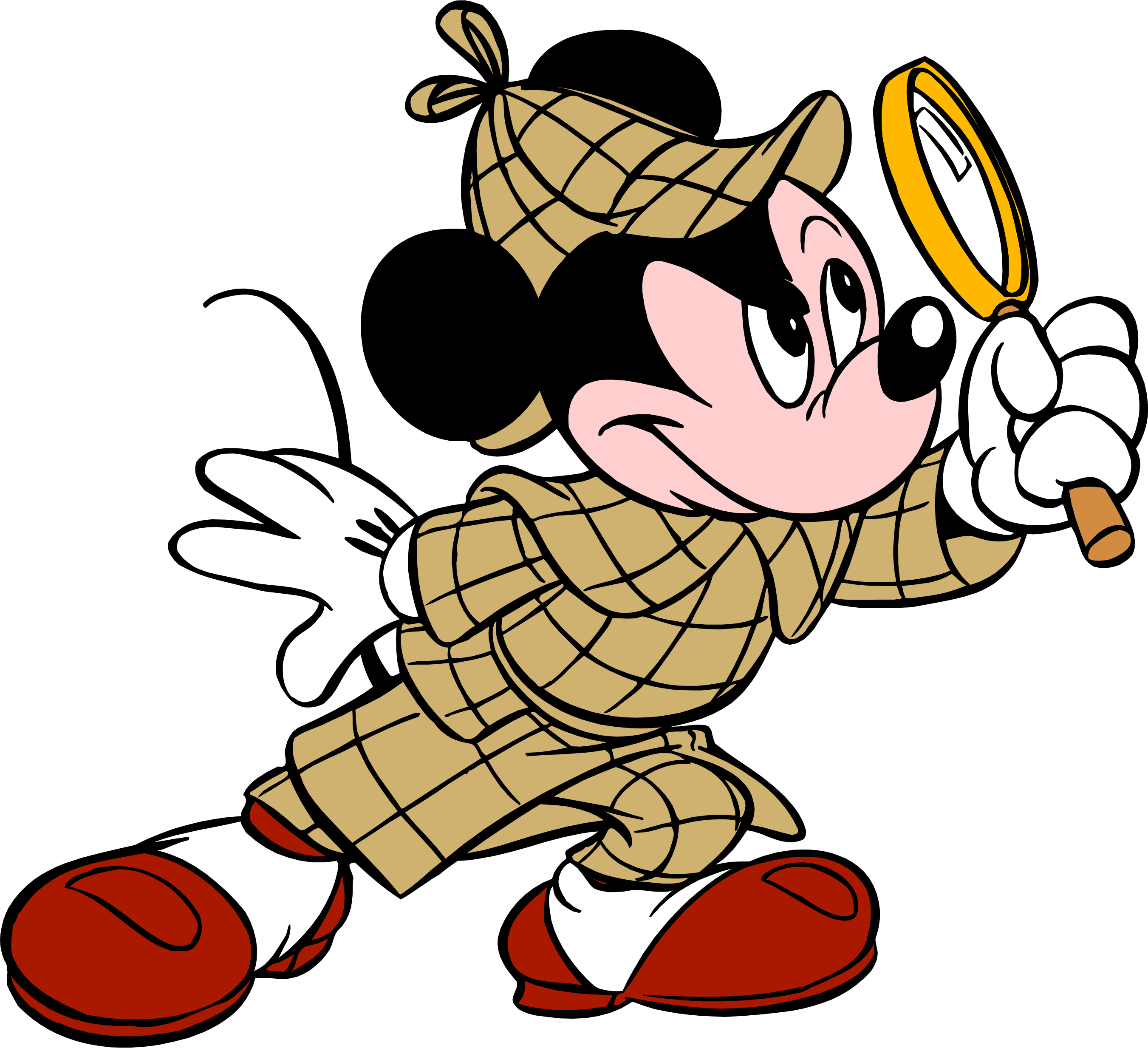 Mickey Mouse Png - Mickey Mouse Detective Clipart (2702x2466), Png Download