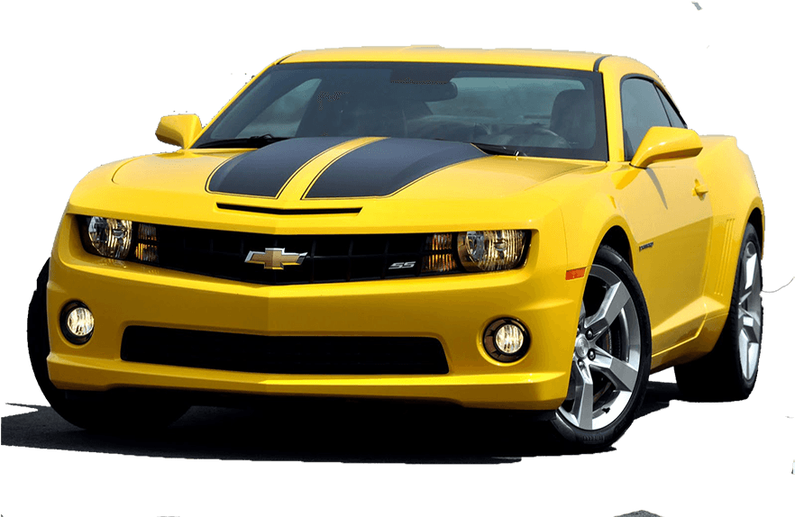 Muscle Car 2015 Chevrolet Camaro Ford Mustang - Yellow 2015 Chevrolet Camaro Clipart (1024x768), Png Download