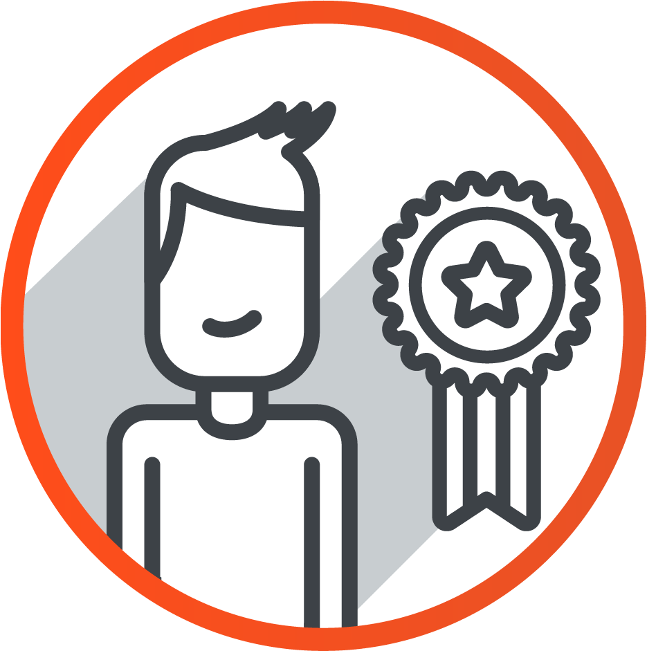 A Customer Showing A Prize Medal, Symbolizing Good - Rainbow Optical Illusion Spiral Clipart (935x941), Png Download