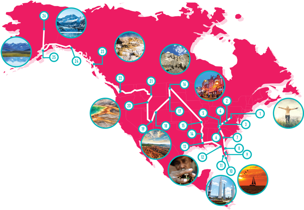 Catalyst Adventures Mapvpng - American Continent Map Png Clipart (1000x687), Png Download