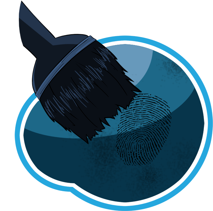 Mystery Clipart Fingerprint - Graphic Design - Png Download (677x671), Png Download