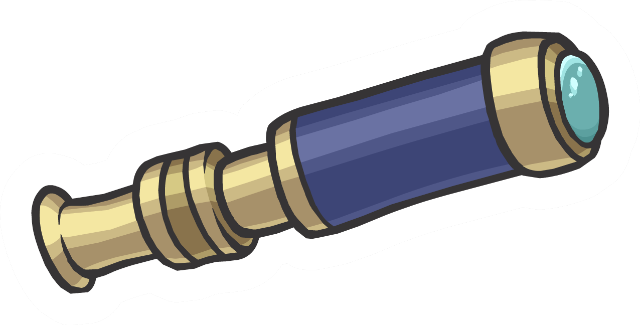 Telescope Pin - Illustration Clipart (1276x648), Png Download