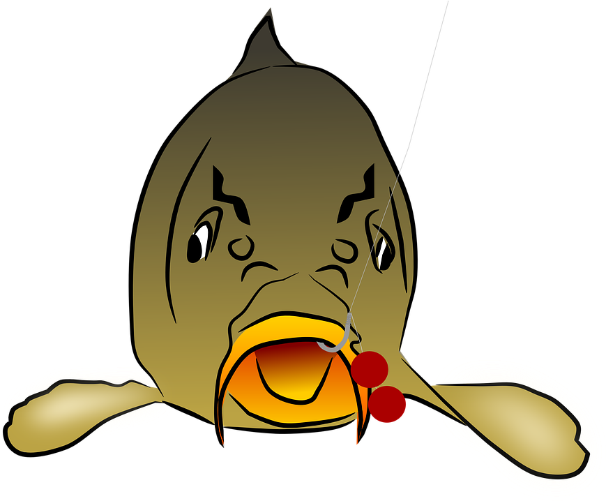 Royalty Free, Pond, Free Illustrations, Fisherman, - Carp Cartoon Transparent Clipart (877x720), Png Download
