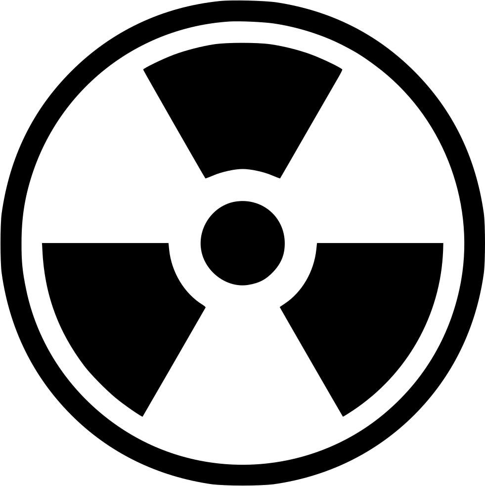Radioactive Decay Radiation Hazard Symbol - Radiation Symbol Png Clipart (981x982), Png Download
