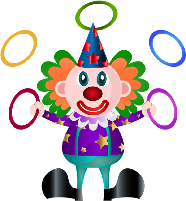 Transparent Clown Clown Line Baby Toys Clipart For - Clipart Clown - Png Download (600x648), Png Download