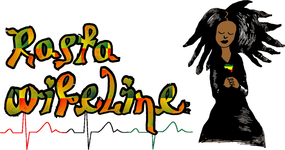 Rasta Wife Line - Rasta Empress And King Clipart (1000x528), Png Download