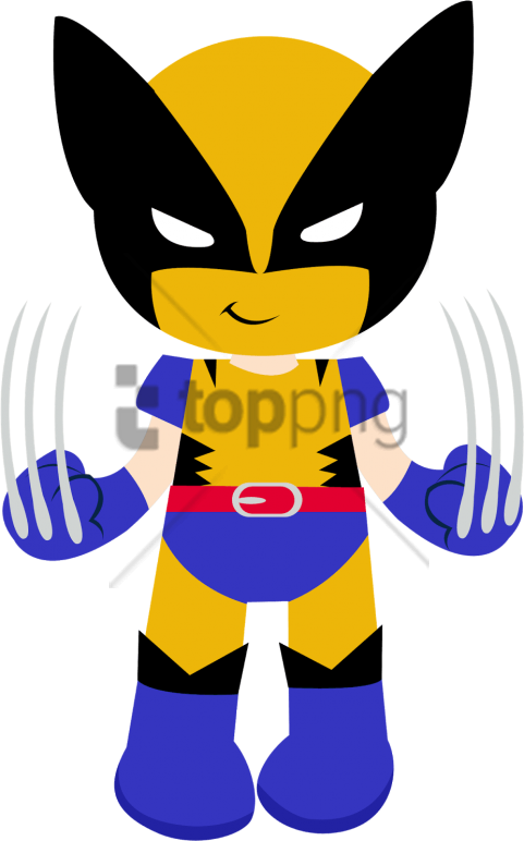 Free Png Super Herois Cute Png Image With Transparent - Wolverine Clipart (481x772), Png Download