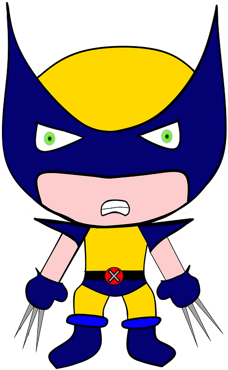 Wolverine Kid Clipart - Superhero - Png Download (500x800), Png Download
