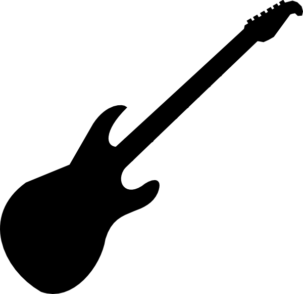 Download Guitar Clipart Black And White - Transparent Background Bass Guitar Clipart - Png Download (600x581), Png Download