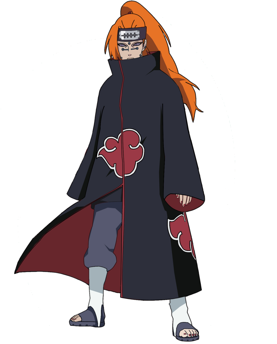 Naruto Pain Png Image - Deidara Png Clipart (891x1108), Png Download