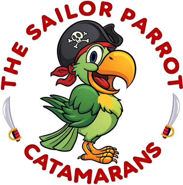 The Sailor Parrot Catamarans - Cartoon Clipart (670x677), Png Download