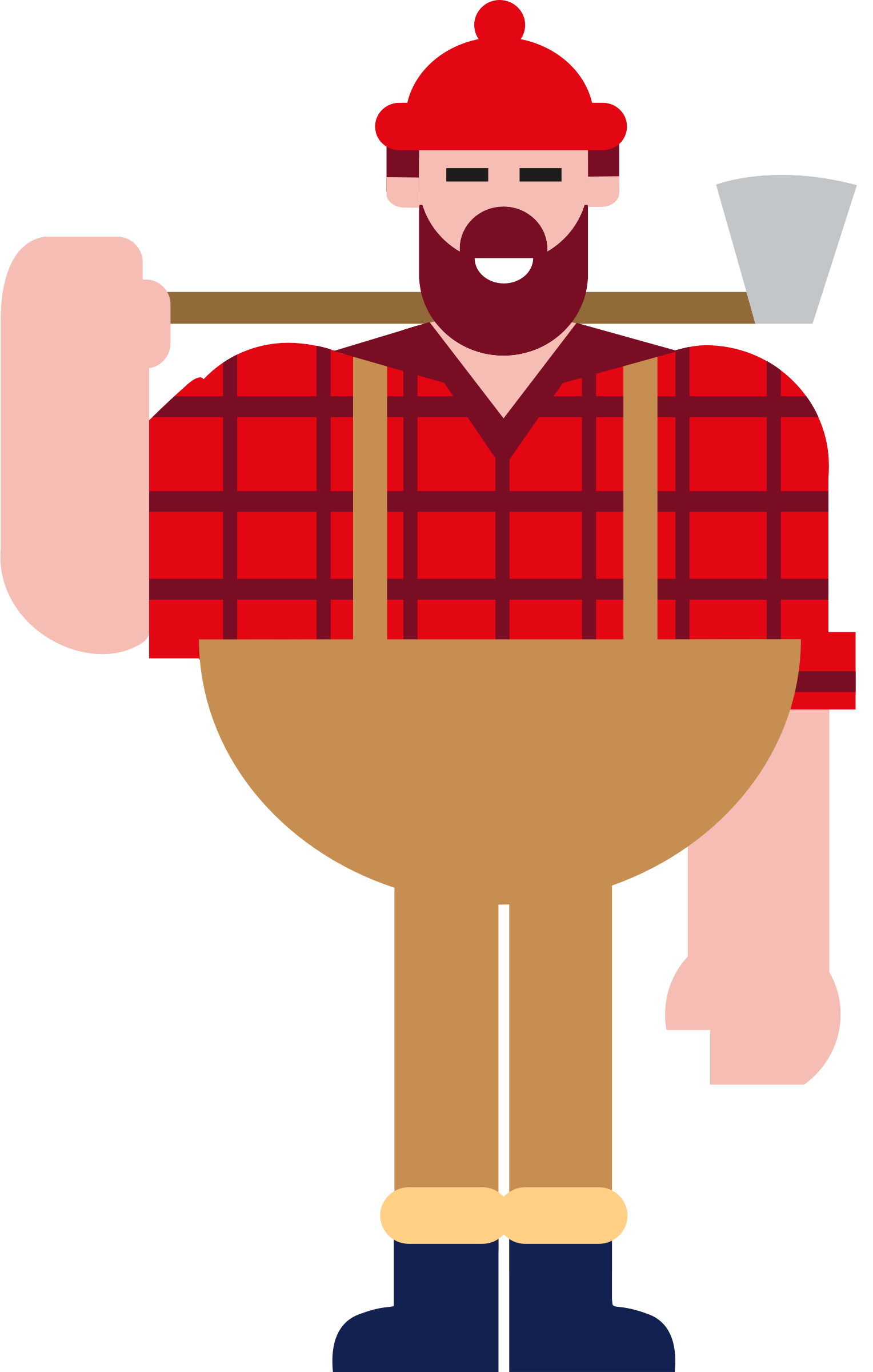 Lumberjack Clip Art - Png Download (1528x2400), Png Download
