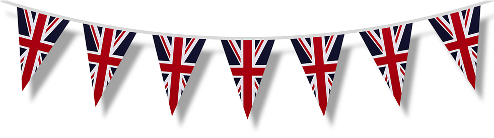 Picnic Bunting - British Flag Bunting Clipart (980x318), Png Download