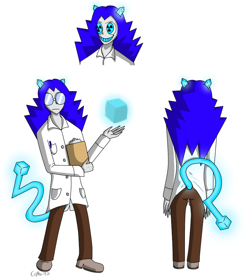 Nataliya The Radioactive Scientist Of Pixelation By - Scientist Clipart (800x969), Png Download