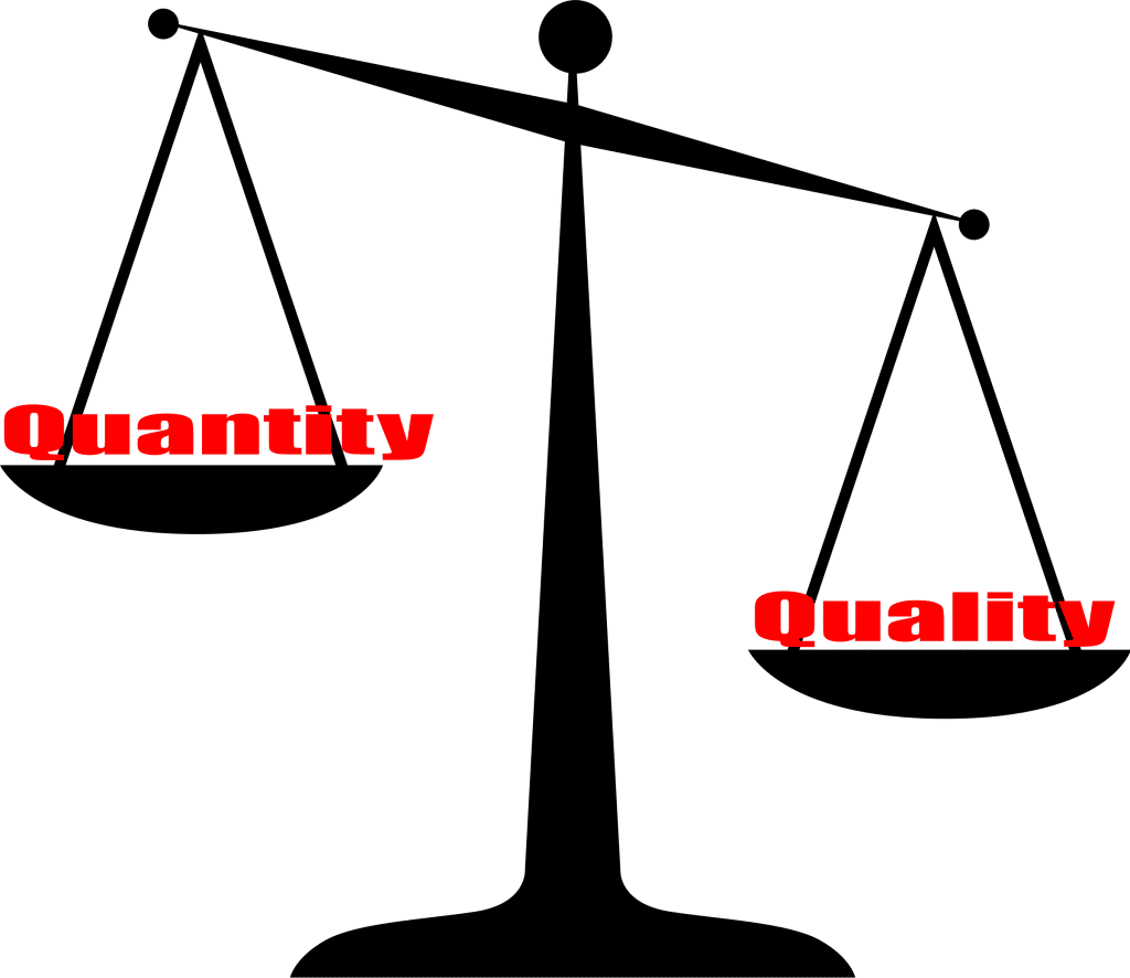 Career Potential - Quality Over Quantity Icon Clipart (1024x886), Png Download