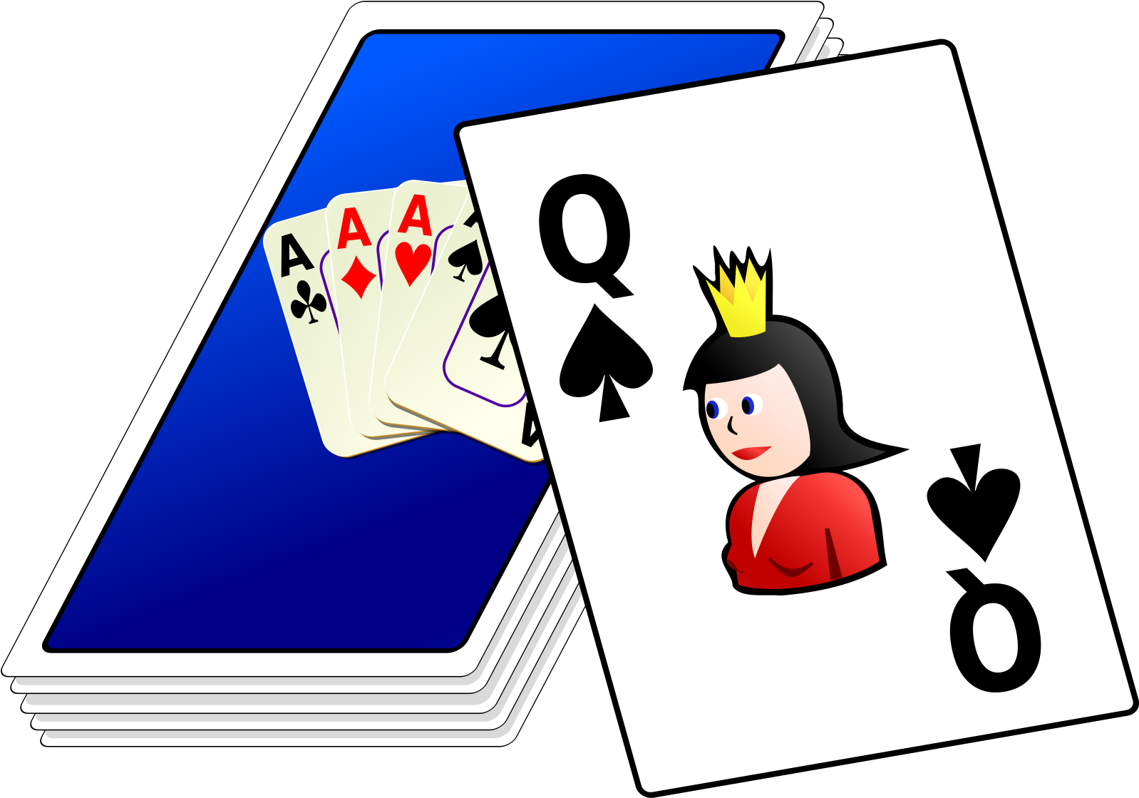 Happy Birthday Poker Queen Clipart (1600x1600), Png Download