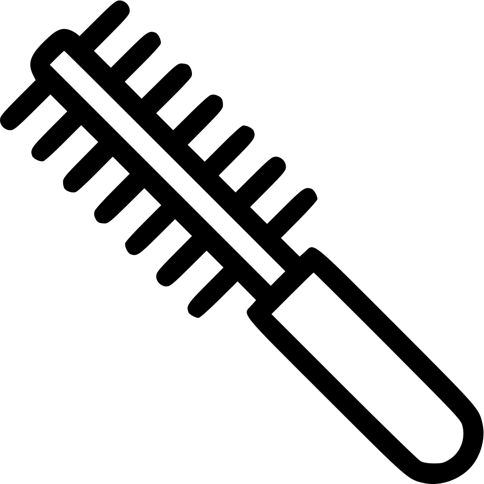 Curly Hair Comb - Product Magnifier Icon Clipart (981x981), Png Download