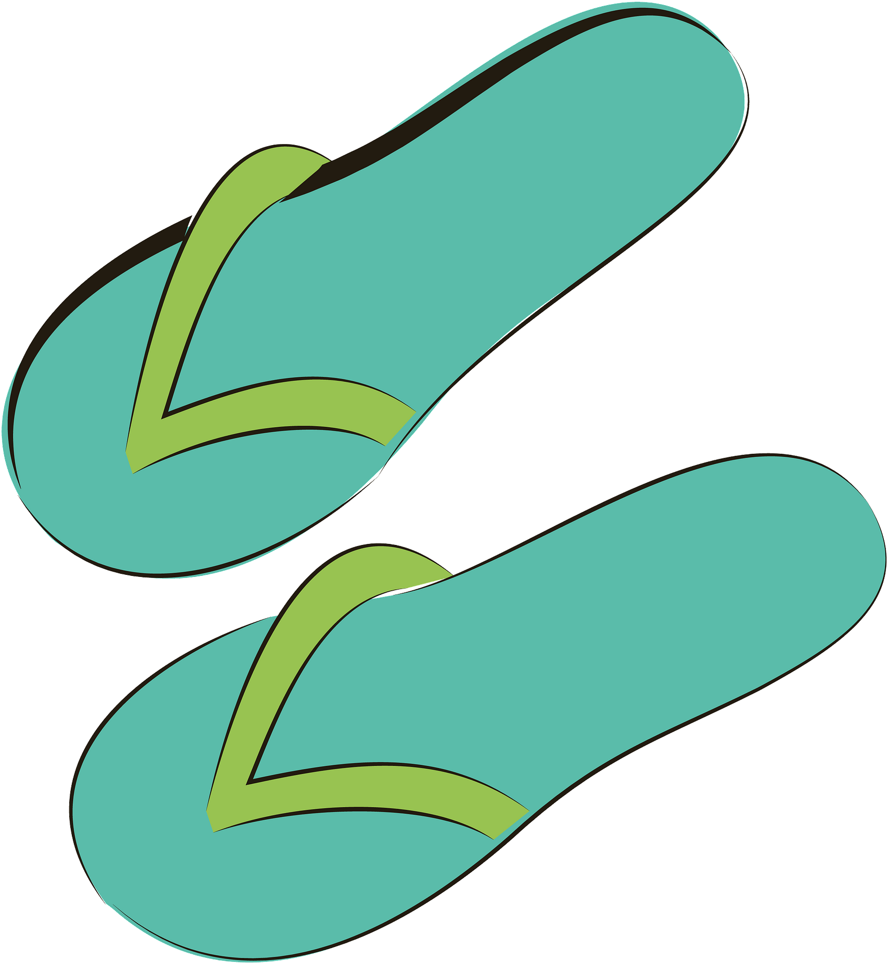 Flip-flops Clipart (1920x1920), Png Download