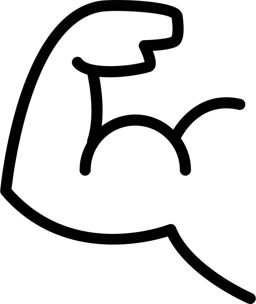 Muscles Clipart Arm Outline - Clipart Muscle Arm - Png Download (824x980), Png Download