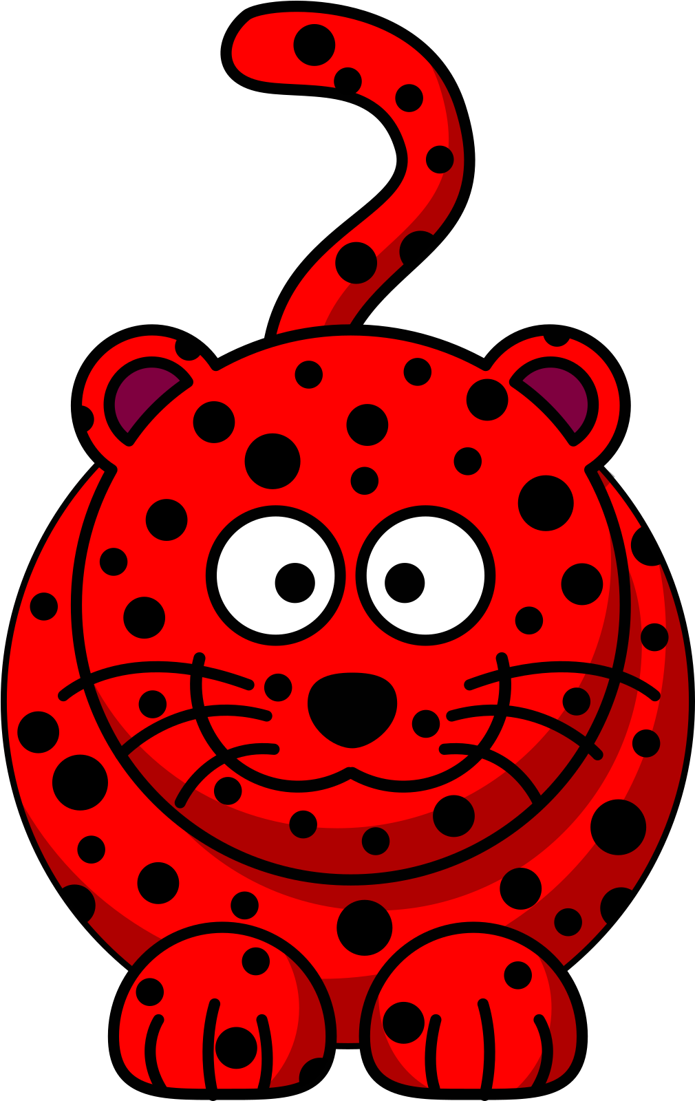 Black White Leopard Clipart - Png Download (1600x1600), Png Download