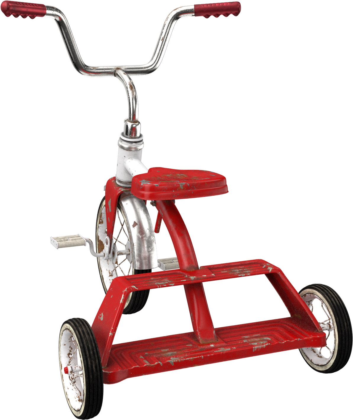 Dirty Vintage Tricycle Png Image - Portable Network Graphics Clipart (2048x2048), Png Download
