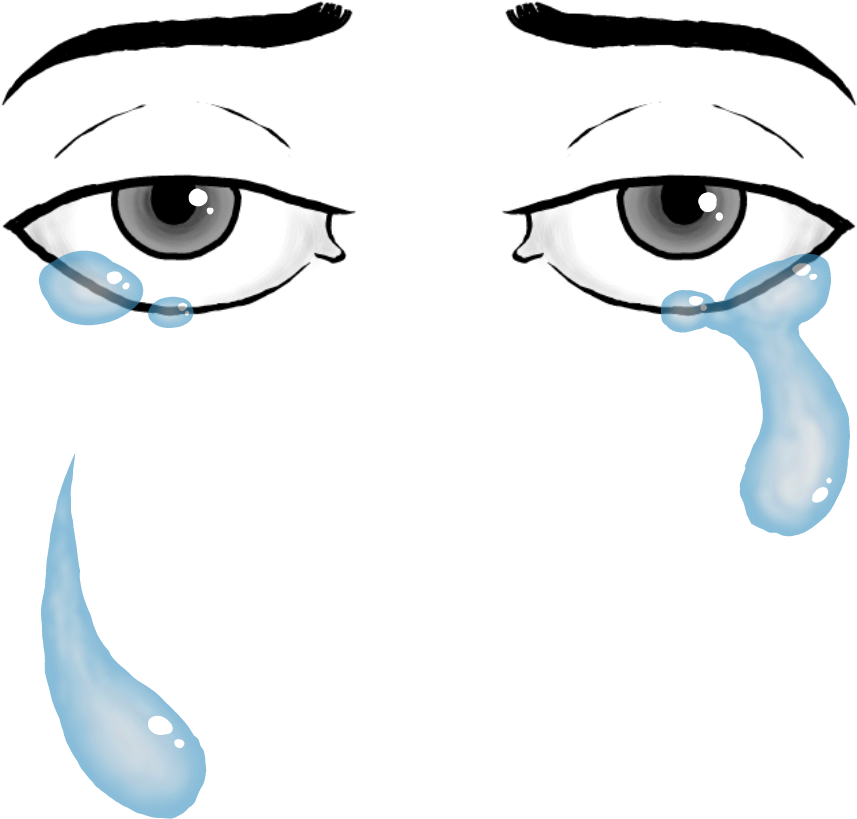 Download Teardrop Eye Png Cartoon Eye Tear Drop Clipart (5684131