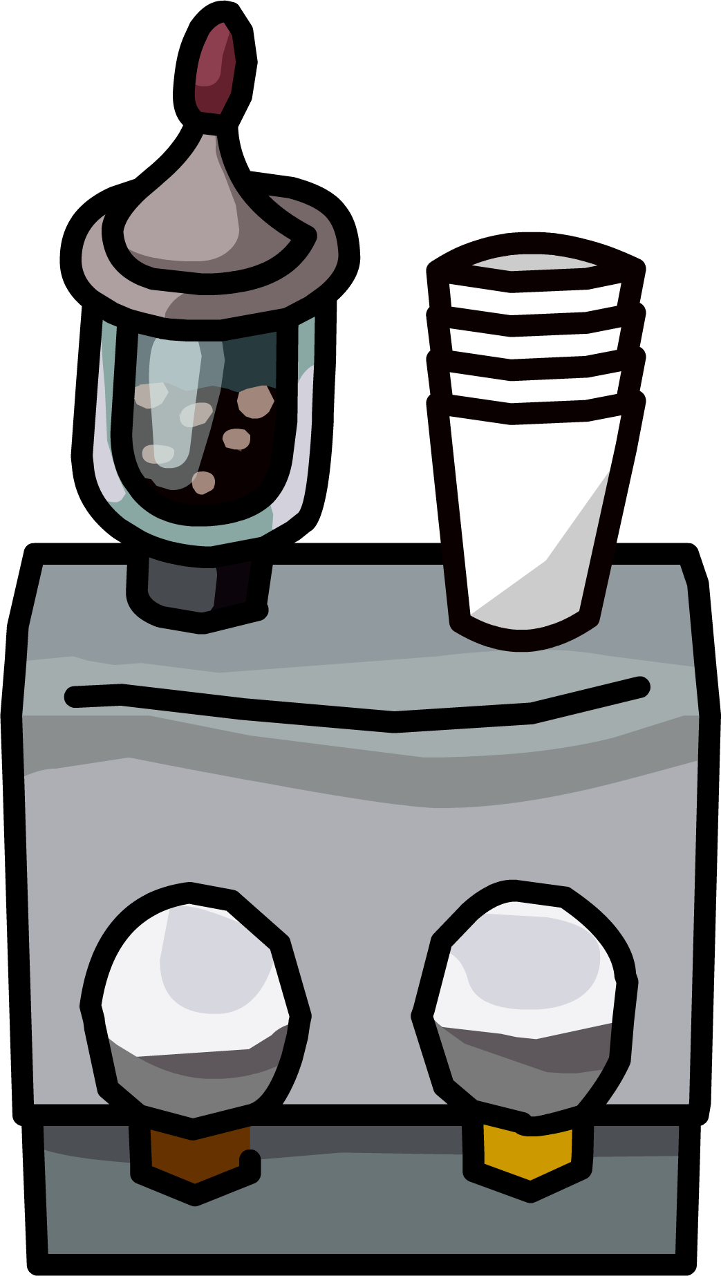 Club Penguin Rewritten Wiki - Club Penguin Coffee Maker Clipart (1043x1846), Png Download