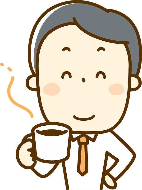 Businessman Coffee Clipart - Dad Clipart Png Transparent Png (599x800), Png Download