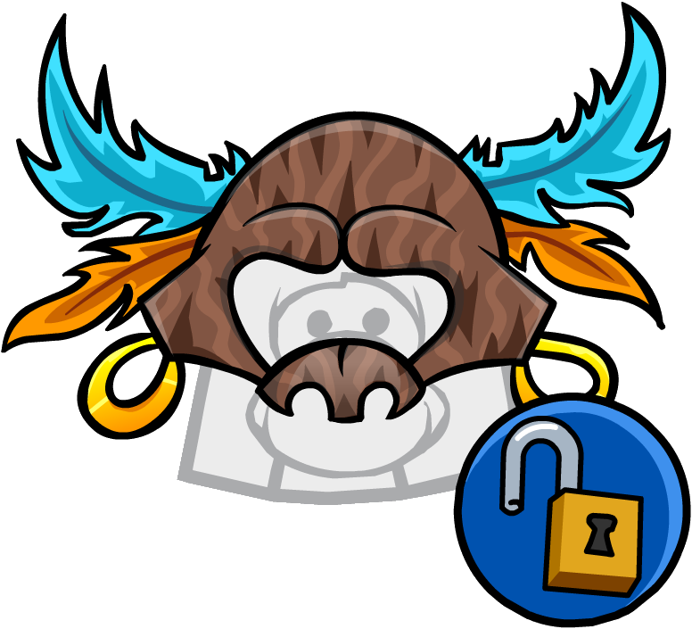Coconut Clipart Tiki - Club Penguin Optic Headset - Png Download (776x705), Png Download