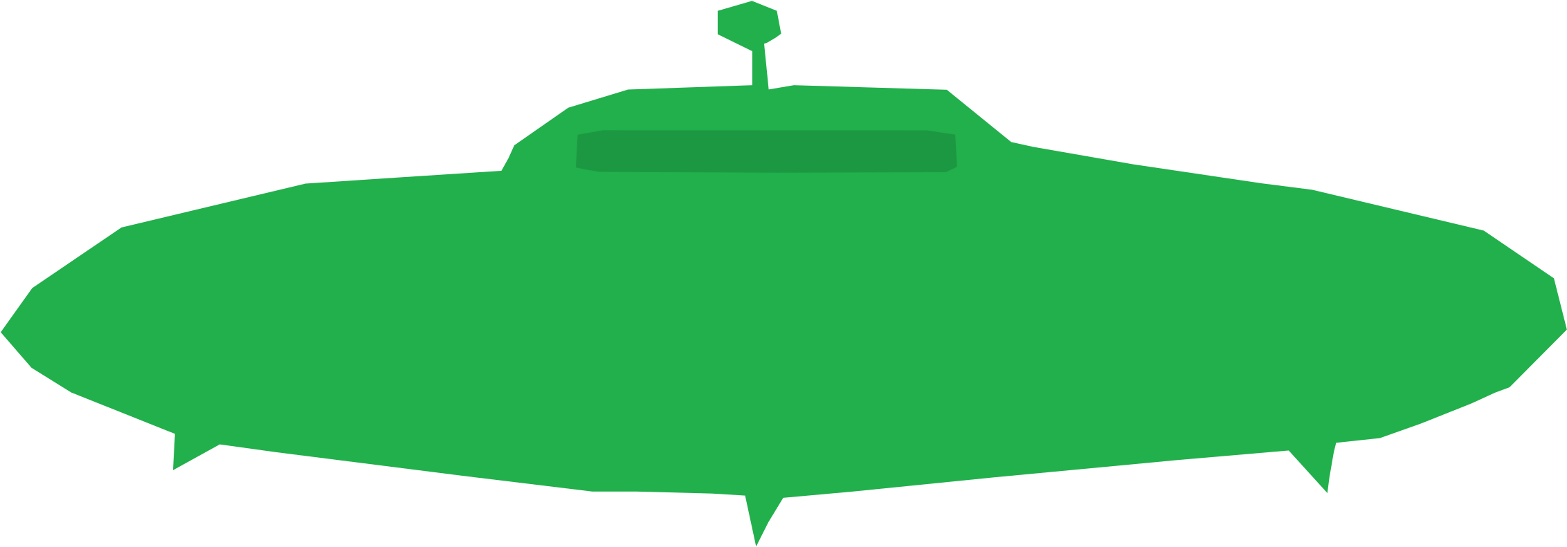 Green Refixed Icons Png - Unidentified Flying Object Clipart (2400x914), Png Download