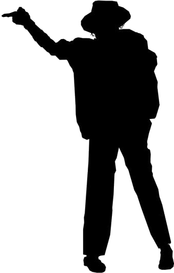 Michael Jackson Border Frame Clipart Library Transparent - Silhouette Michael Jackson Pose - Png Download (934x534), Png Download