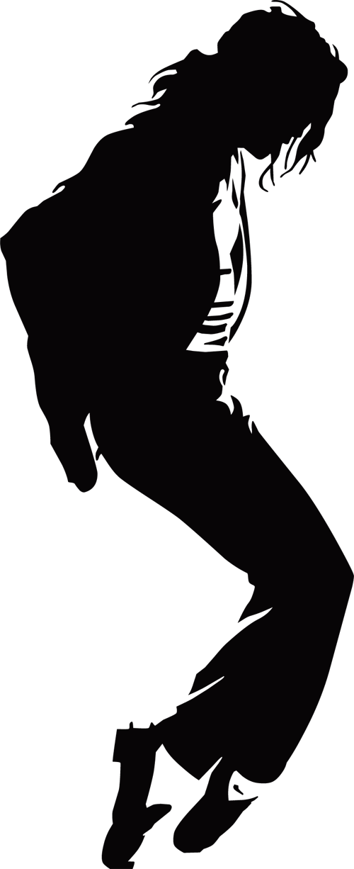 Vector Michael Jackson Logo Clipart (500x1226), Png Download