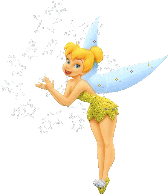 Domingo, 4 De Enero De - Tinkerbell Spreading Pixie Dust Clipart (562x648), Png Download