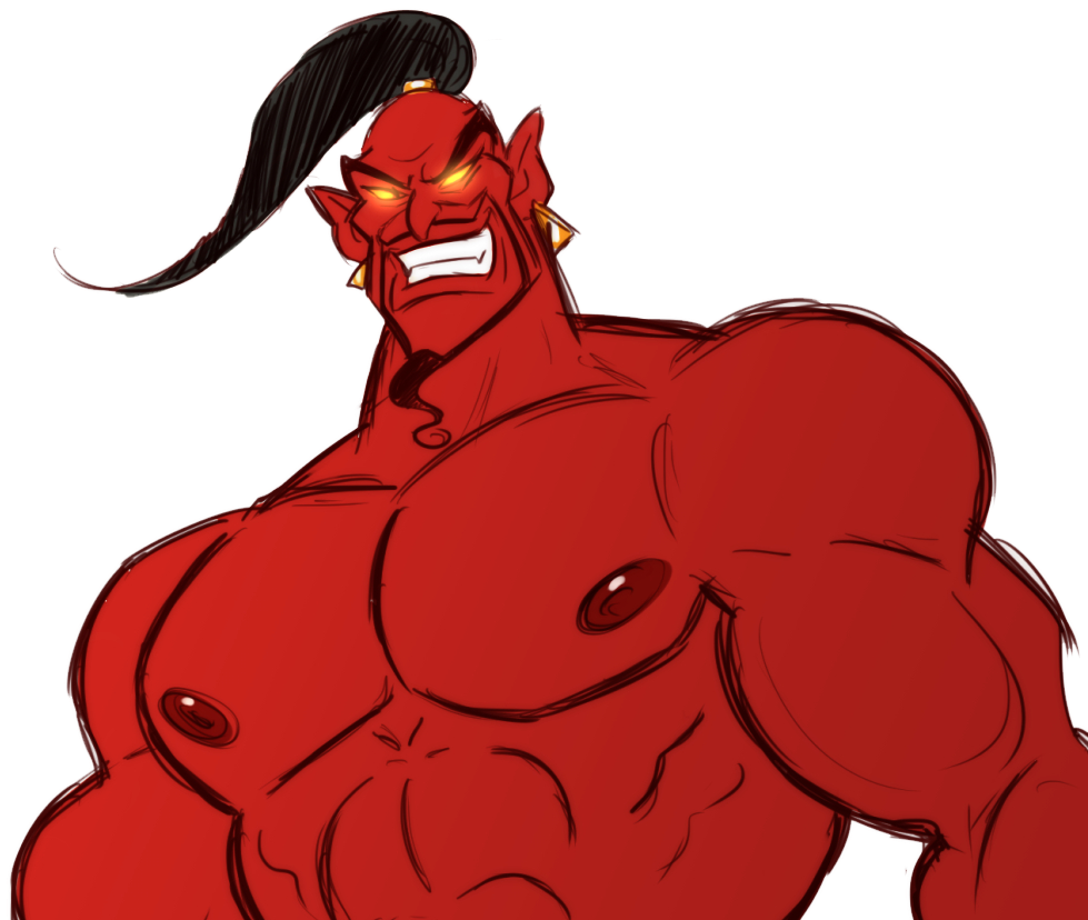 557kib, 1042x829, Genie Jafar - Genie Jafar Png Clipart (979x828), Png Download