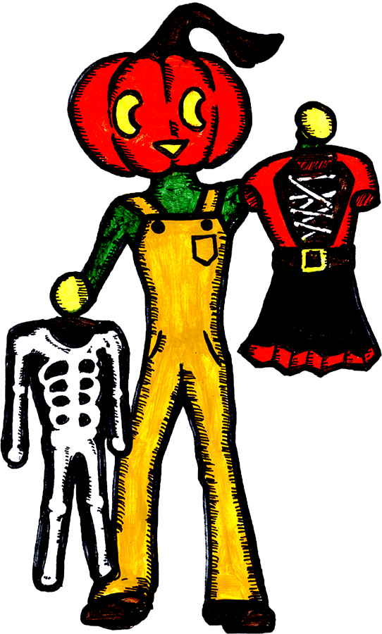 Harvest Clipart Halloween - Png Download (542x900), Png Download