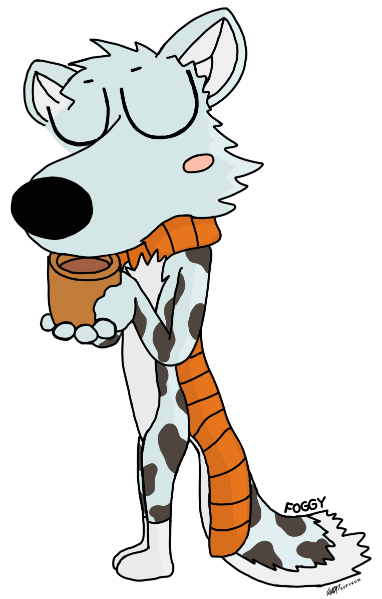 Foggy Leopard - Cartoon Clipart (850x1250), Png Download