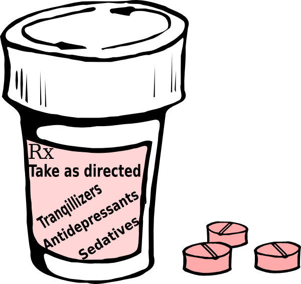Draw A Pill Bottle Clipart (600x565), Png Download
