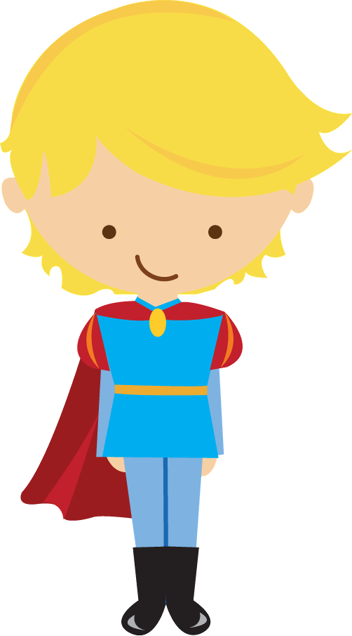 Princesa Y Principe Animado Clipart (502x905), Png Download