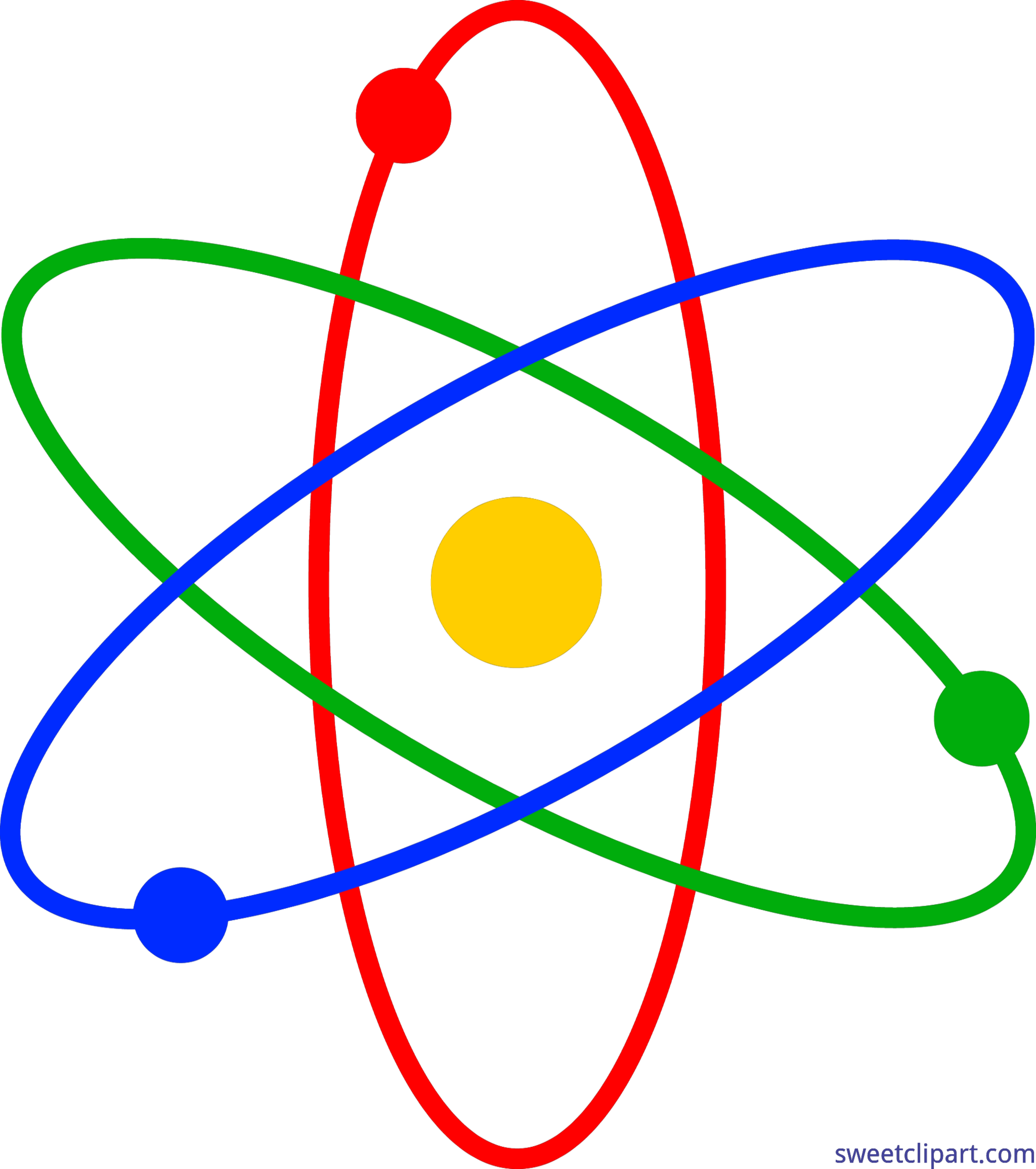 Atom Clip Art - Transparent Science Clipart - Png Download (6206x7000), Png Download