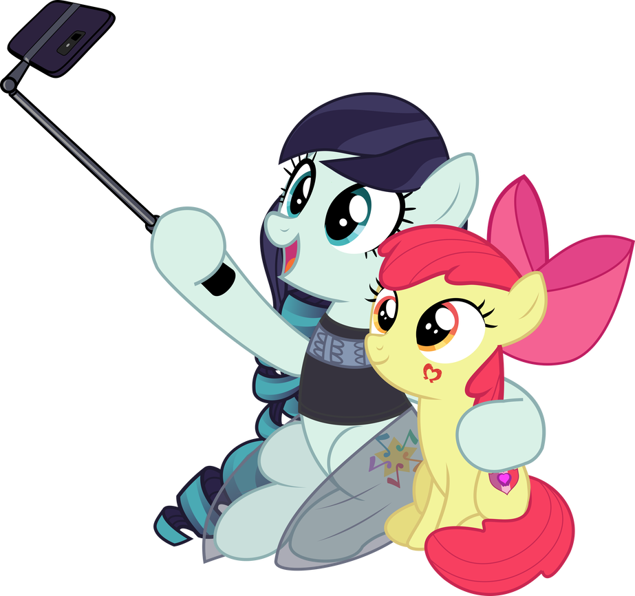 Selfie Clipart Group Vector - My Little Pony The Movie Applebloom - Png Download (923x866), Png Download